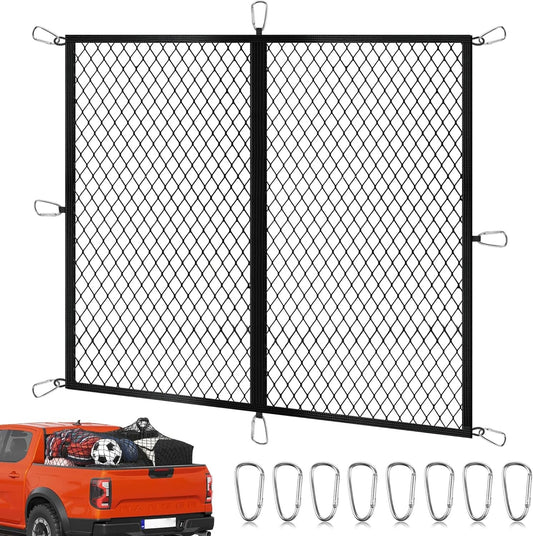 Cargo Net for Pickup Truck Bed 4'×4' Stretches to 7'×7', Highly Elastic Truck