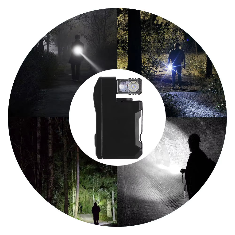 G5 Flat Pocket EDC Flashlight 400 Lumens Rechargeable Portable Torch for Outdoor Camping/Hiking Emergencies Compact Flashlights